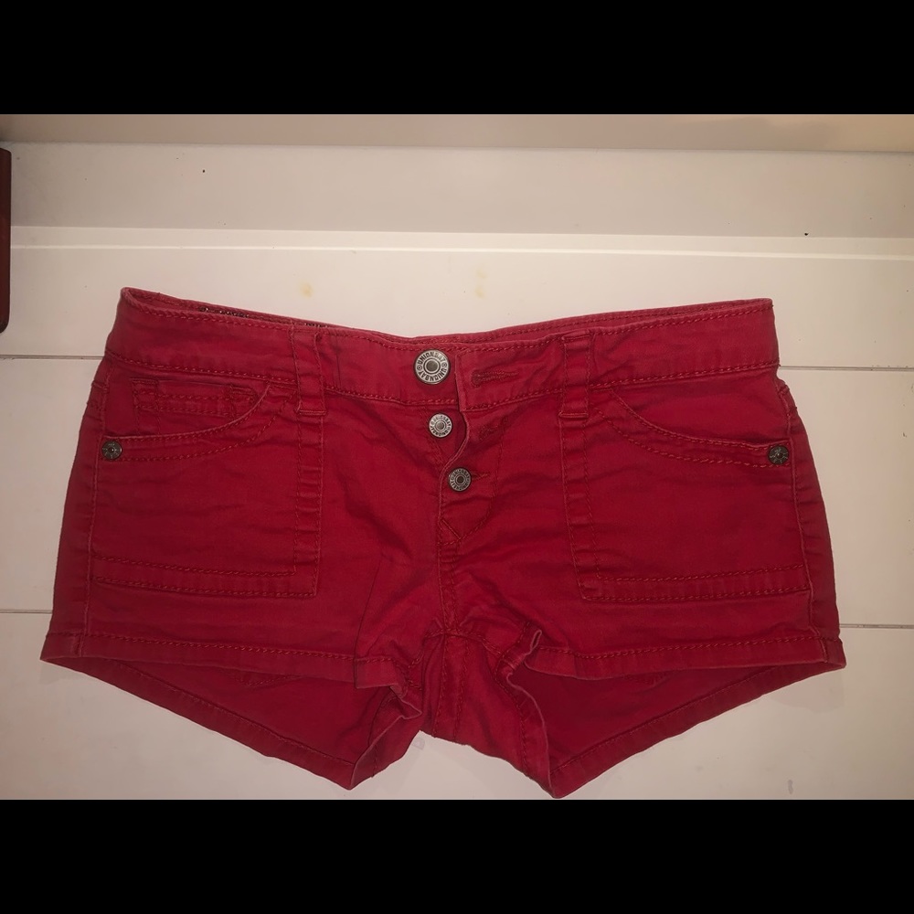 Red shorts